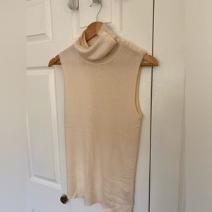Theory like new merino sleeveless top, L